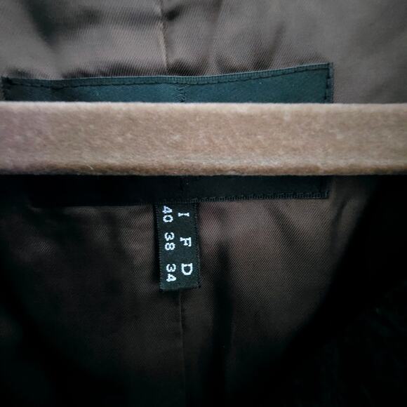 Shiatzy Chen Wool Blend Brown Jacket Size F 36 (US size 6)– Minimalist, Designer - Picture 13 of 14